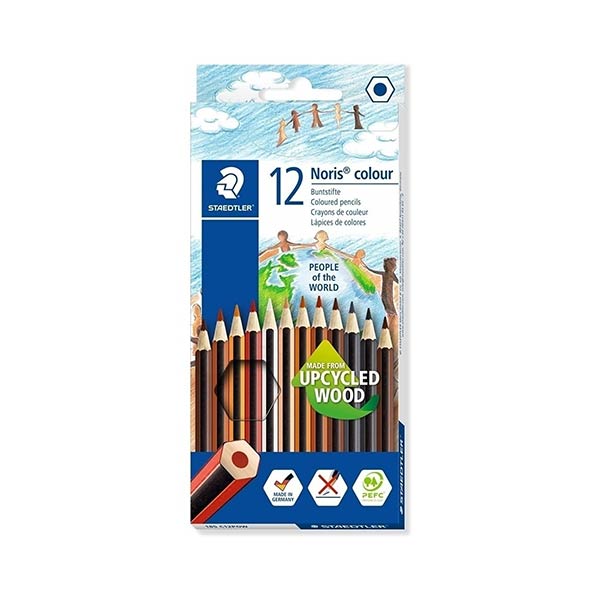 Lápices de color ecológico hexagonal 12u Staedtler