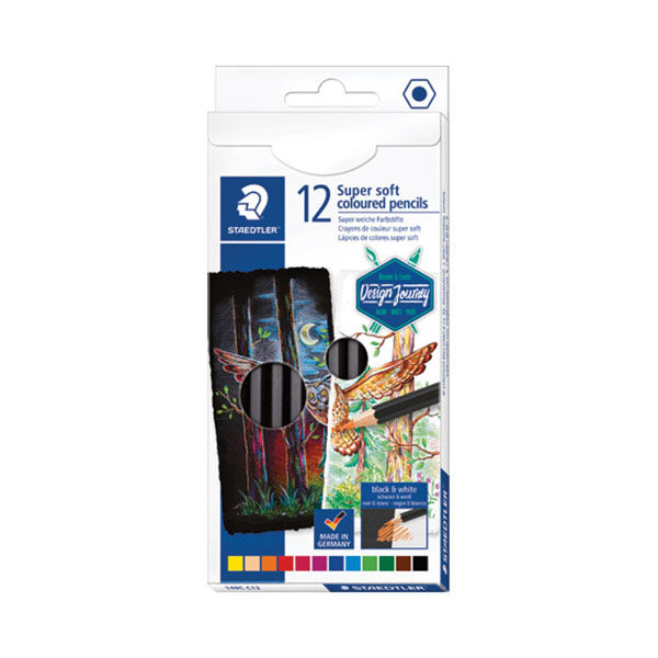 Lápices de color hexagonal 12u Desing Journey Staedtler