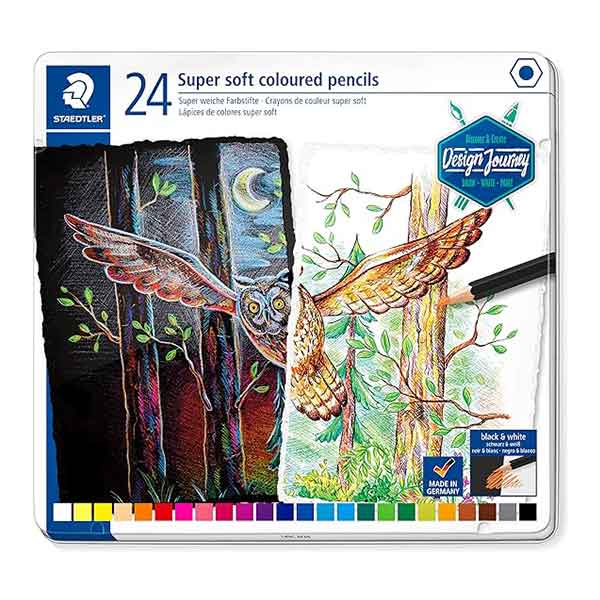 Lápices de color hexagonal 12u Desing Journey Staedtler