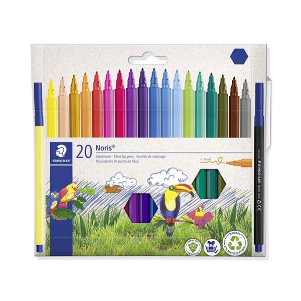 Marcadores 1.0mm hexagonal 20u Staedtler