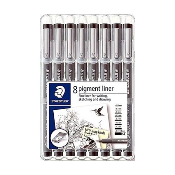 Rapidógrafo pigment liner set 8u Staedtler
