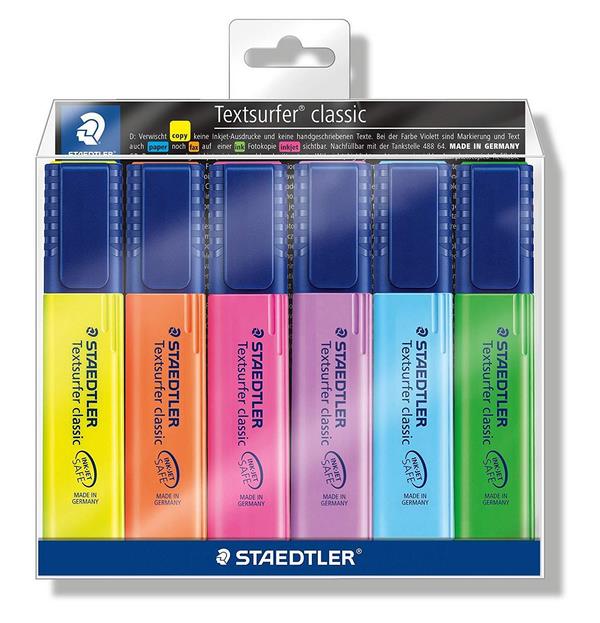 STAEDTLER Est. marcador Textsurfer clas 6pzas