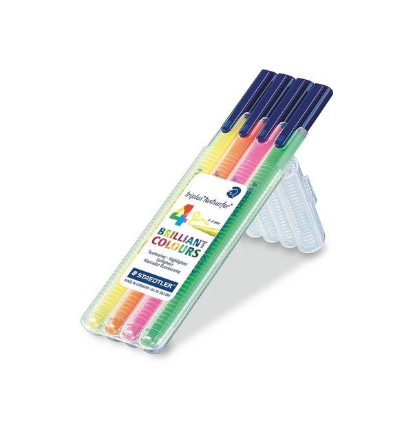 STAEDTLER Caja marc triplus textsurfer 4 pzas