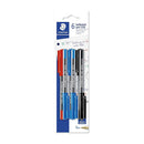Bolígrafo punta mediana blíster 6u surtidos Staedtler