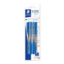 Bolígrafo azul punta fina blíster 6u Staedtler