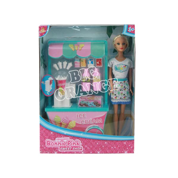 Muñeca en heladería y repostería 12"