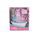 Muñeca con tina 12" surtida