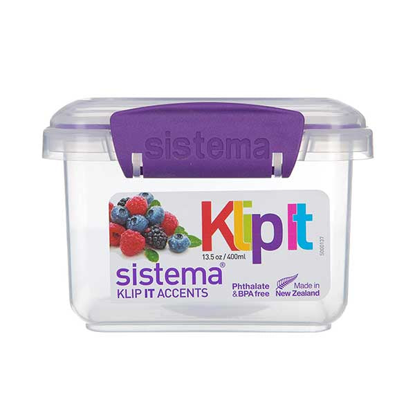 Recipiente rectangular 400 ml Sistema