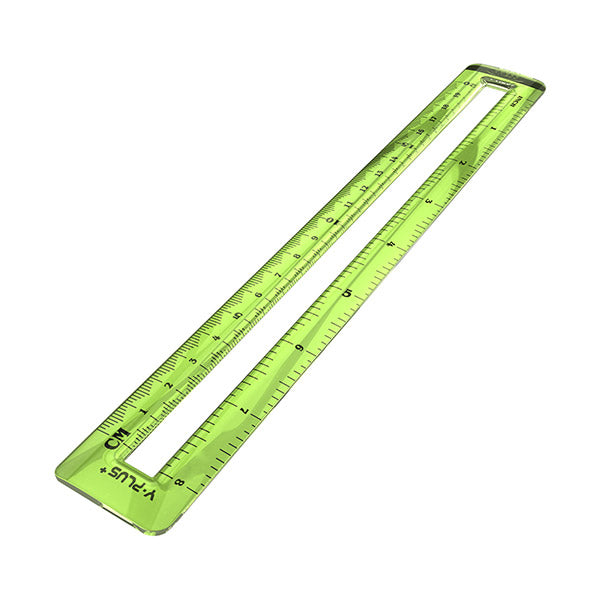 Regla 20cm color con abertura