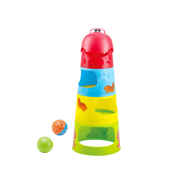 Torre apilable con juego de pelota Play go