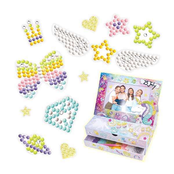 Kit caja de marco de fotos unicornio