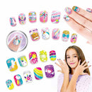 Set manicure diseño unicornio