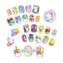 Set manicure diseño unicornio