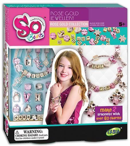 Set de bisutería brazaletes oro rosa