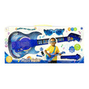 Guitarra eléctronica con micrófono