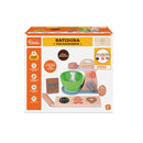 Batidora de madera con accesorios