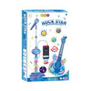 Guitarra eléctronica 2 en 1 azul