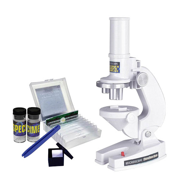 Set microscopio con fuente de luz