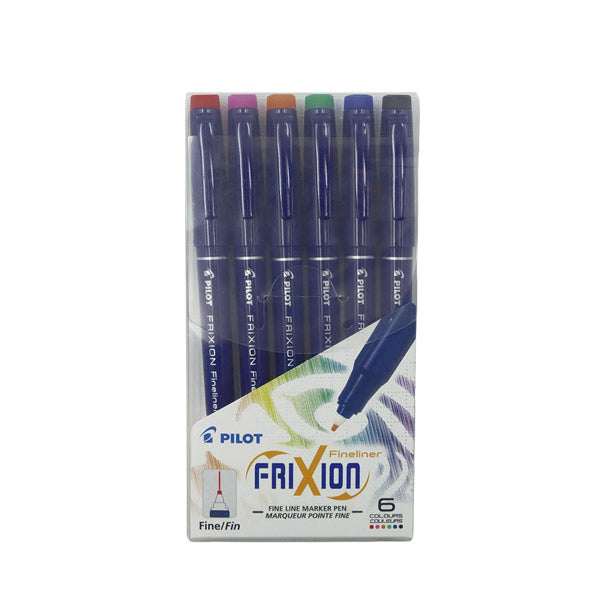 Marcador Frixion Fineliner set 6 unds