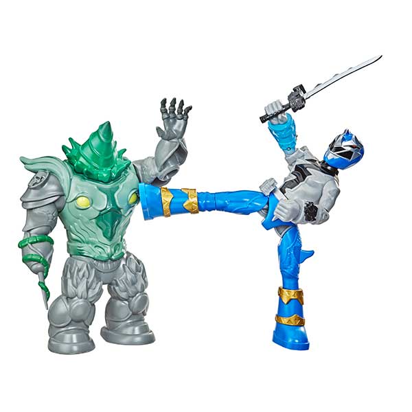 Figura power rangers blue ranger vs. shockhorn