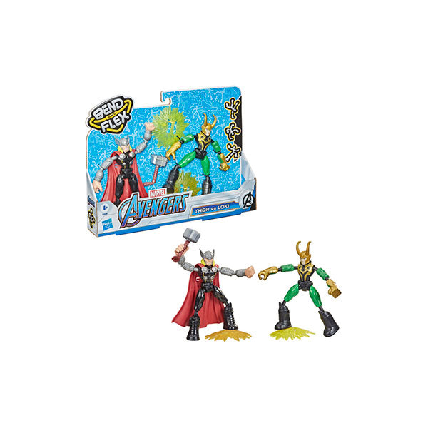 Figuras flexibles de 15 cm de Thor vs. Loki