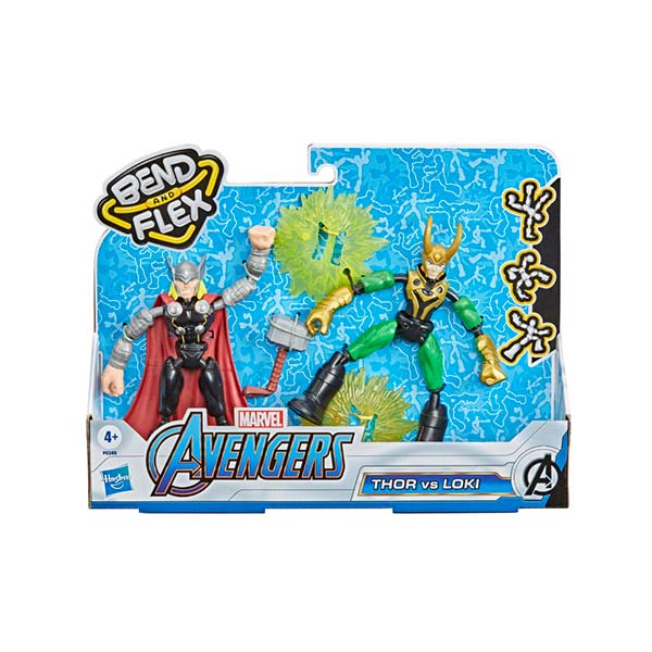 Figuras flexibles de 15 cm de Thor vs. Loki