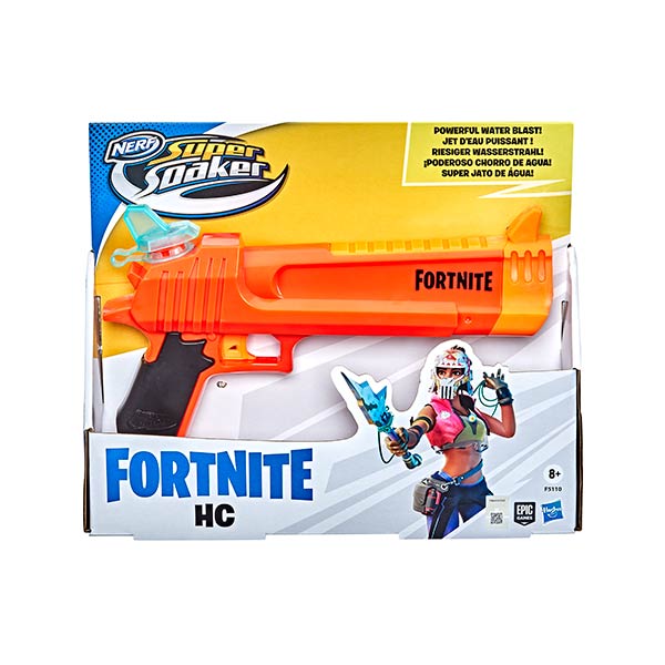 Lanzador nerf super soaker fortnite hc