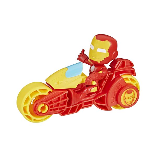 Motocicleta con figura spidey surt