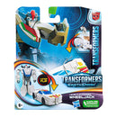 Transformers figura earthspark cambiador de 1 paso con giro