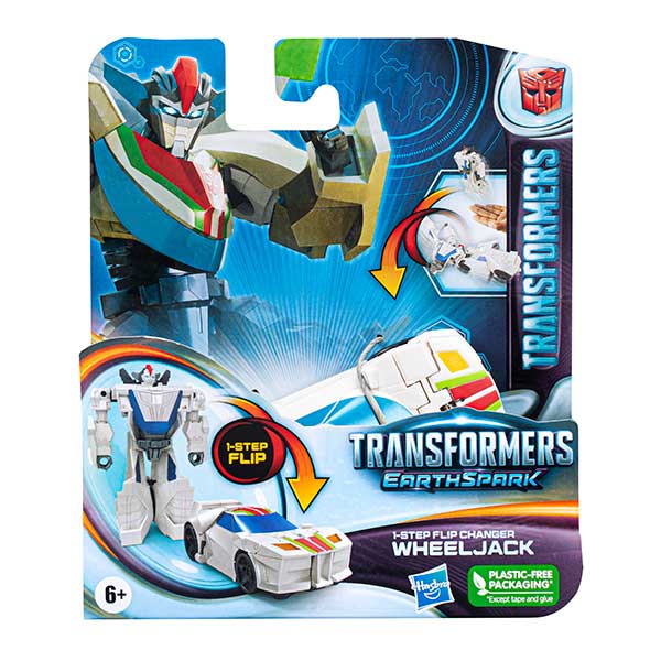 Transformers figura earthspark cambiador de 1 paso con giro