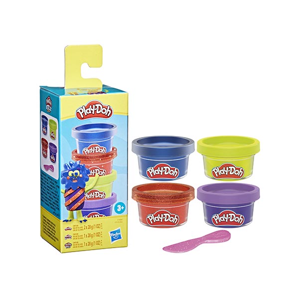 Play-Doh - Plasticina 4 pack mini color surt