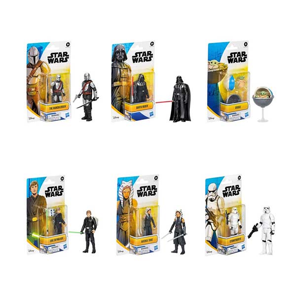 Star Wars figura 4" con accesorios surt