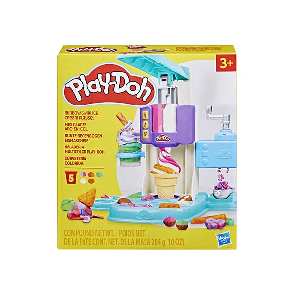 Play-Doh - Set de helado con remolino de arco iris