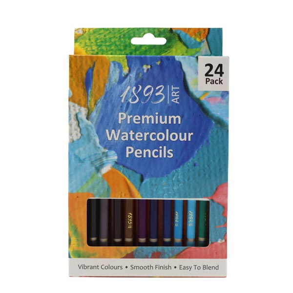 Lápices de color acuarelables premium 24 unidades