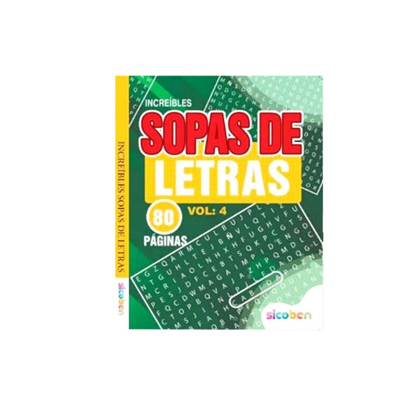 Sopas letras Increíbles Sicoben