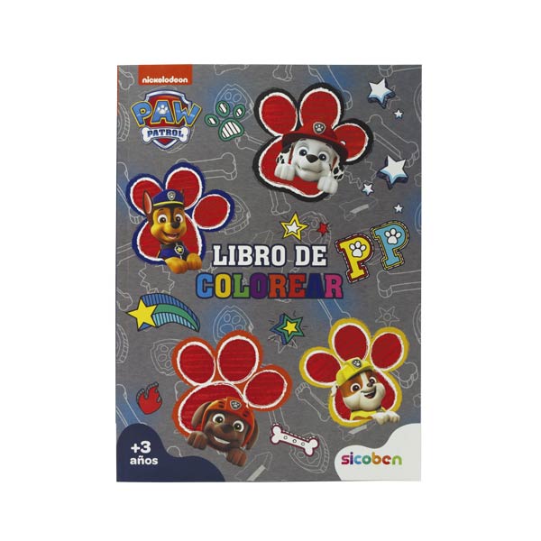 Libro colorear Paw Patrol