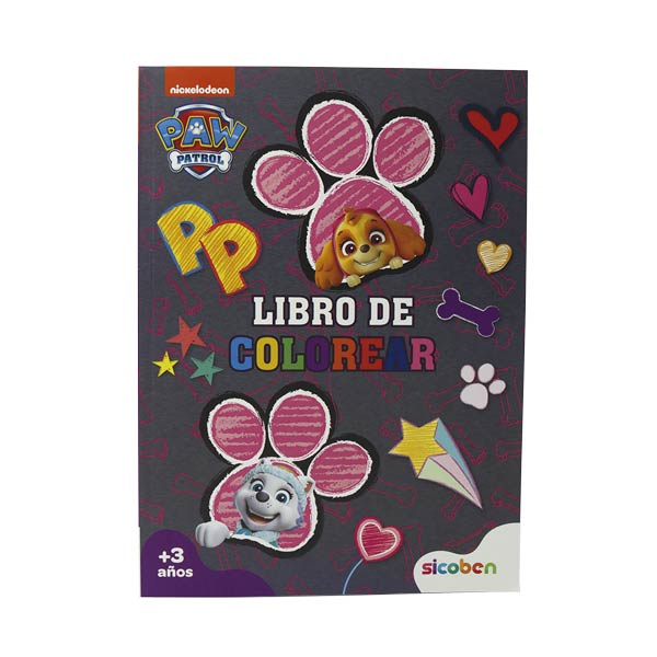 Libro colorear Paw Patrol