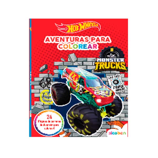 Aventuras para colorear Hot Wheels