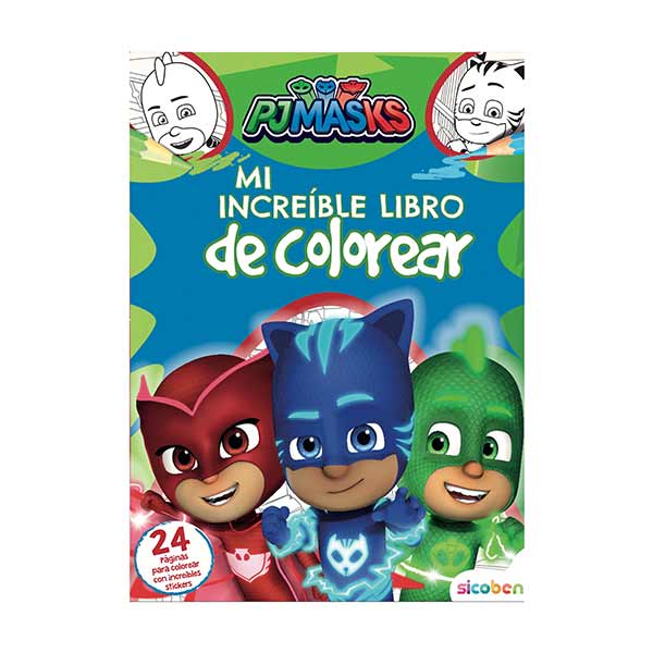 Libro colorear PJ Mask
