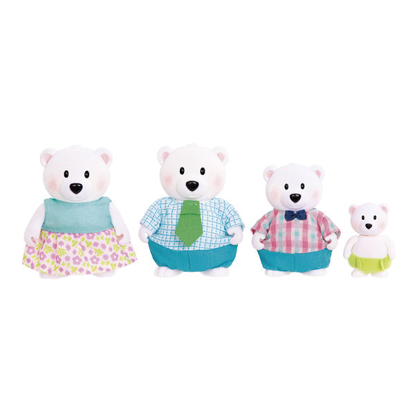 Set figuras familia oso polar 4 piezas