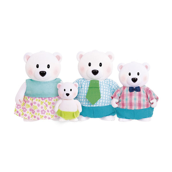 Set figuras familia oso polar 4 piezas