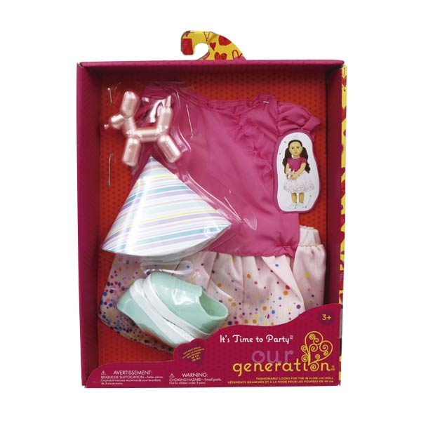 Accesorio para muñeca Our Generation conjunto de cumpleaños