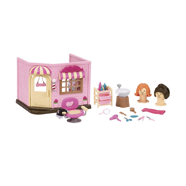 Playset hair salon con figuras