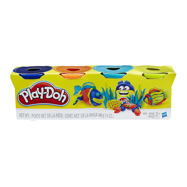 Play-Doh - Set de 4 latas de 112 gramos.