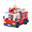 Vehículo de bomberos con figuras Bluey