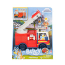 Vehículo de bomberos con figuras Bluey