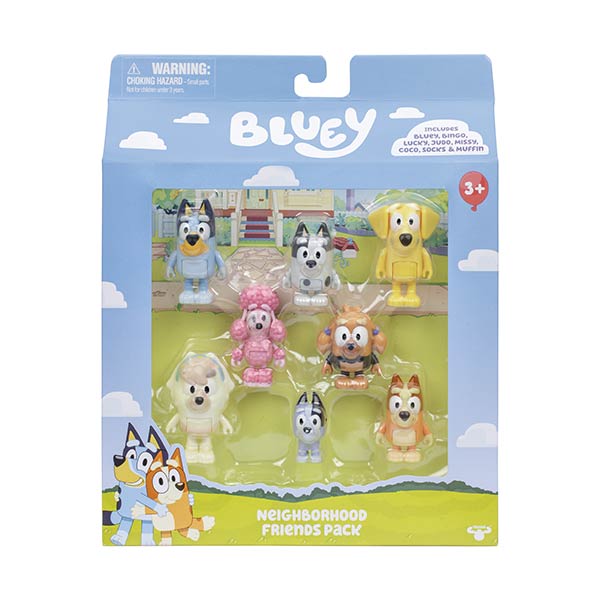 Figura 8pack amigos Bluey
