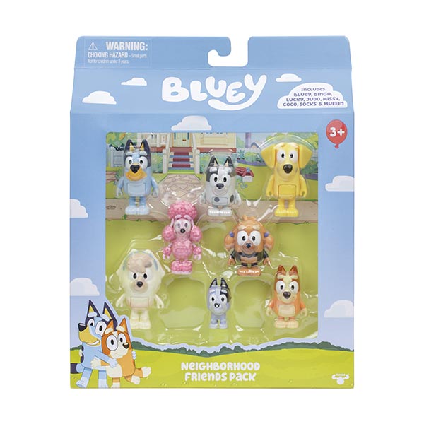 Figura 8pack amigos Bluey