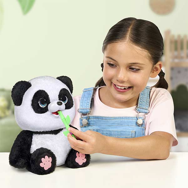 Peluche bebé panda interactivo