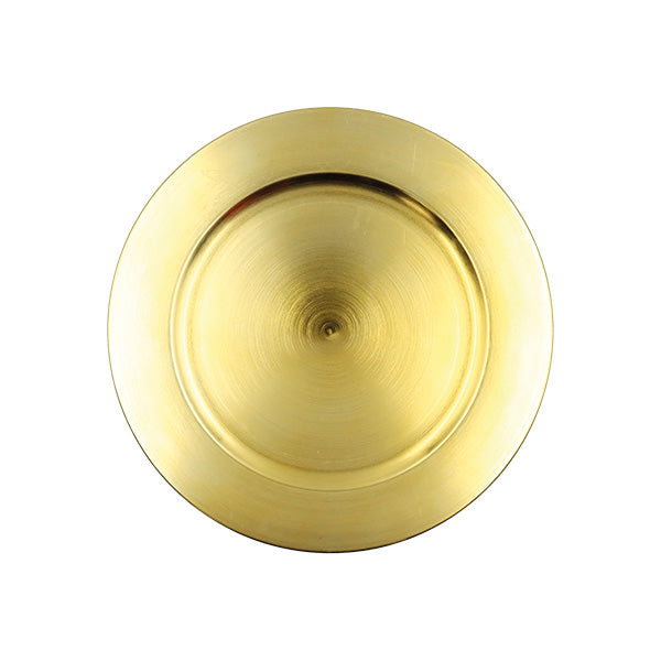 Plato redondo dorado 33cm